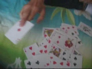 tour de magie de wofei(une cartes transperce la matière)