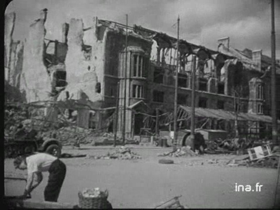 a berlin, la vie reprend dans les ruines