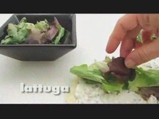 Formaggio da spalmare e tortillas alla pancetta