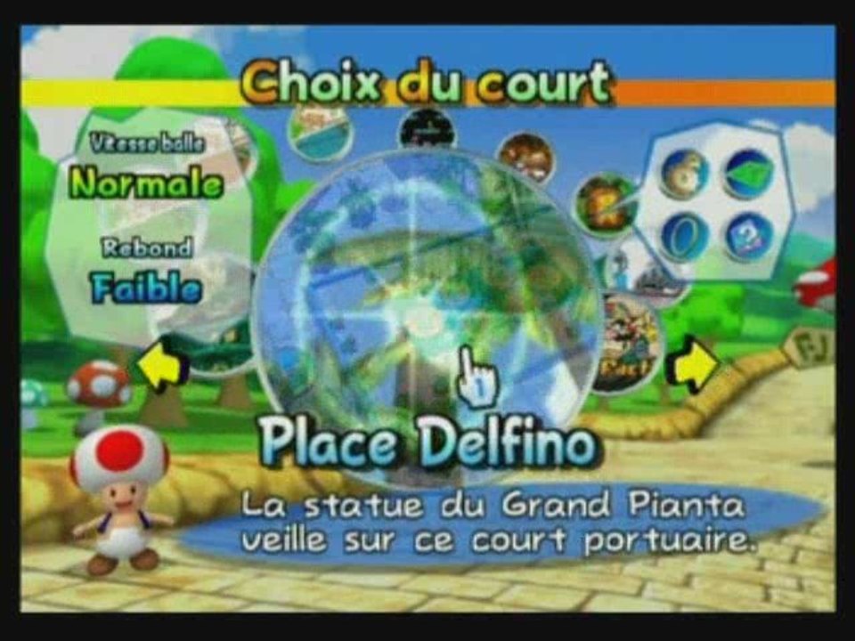 video test mario power tennis (wii) parts1
