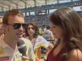 Alonso Speaks French to TV before Turkish race