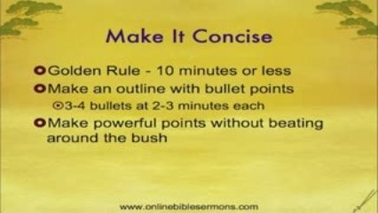 Bible and Church Sermon Writing Tips