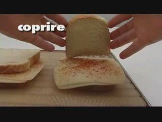 Sandwich al formaggio al forno