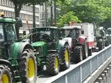 Manifestation agricole: les tracteurs entrent dans Bruxelles