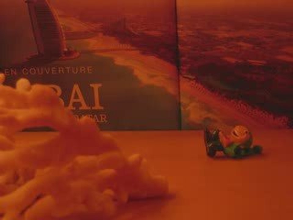 Surfing in Dubai in front of burj el arab at jumeirah beach