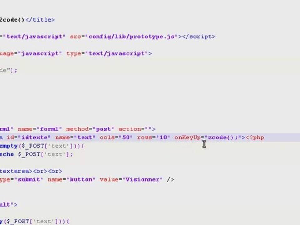 Aja zcode et bbcode