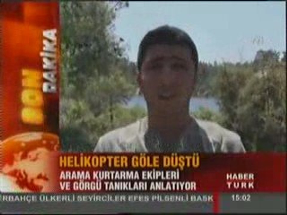 Helikopterin düştüğü bölgeden ilk görüntüler