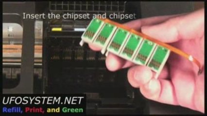 UFOSYSTEM Printout Insert Cartridge 6 Copy 13 with ClearView Unlimited Ink Jet Refill Solution