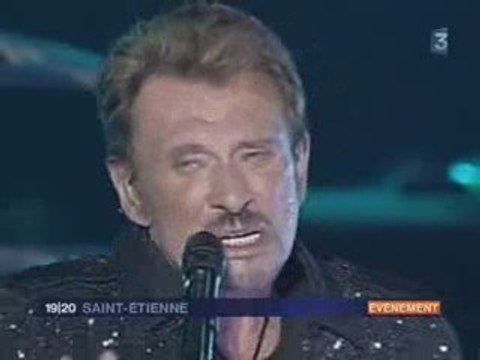 johnny hallyday 13.05.2009 fr3 edition locale st-etienne