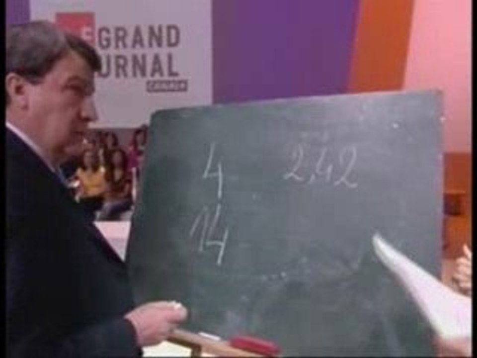 Xavier Darcos, conjugaison & produit en croix. pauvre France