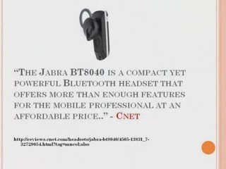Jabra Bluetooth Headset