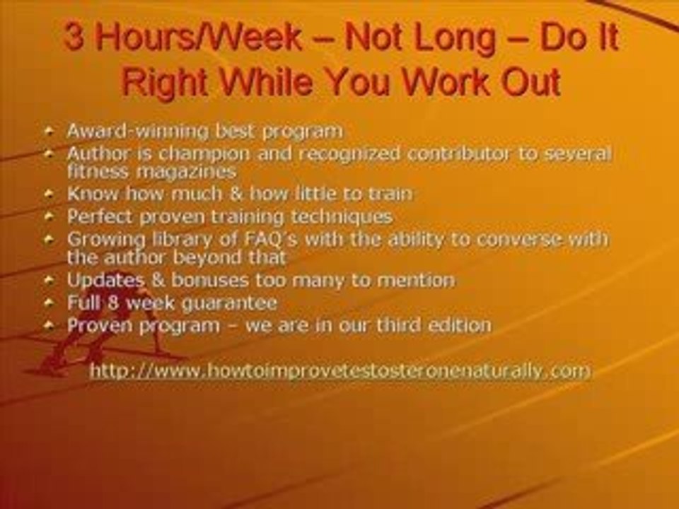 Build Testosterone Safe and Fast - Stop Muscle Fatigue