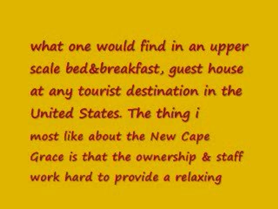 Review by ToDD SheA - NewCapeGrace Guest House in IslamabaD
