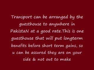 Review by EdwiN KOO - NewCapeGrace Guest House in IslamabaD