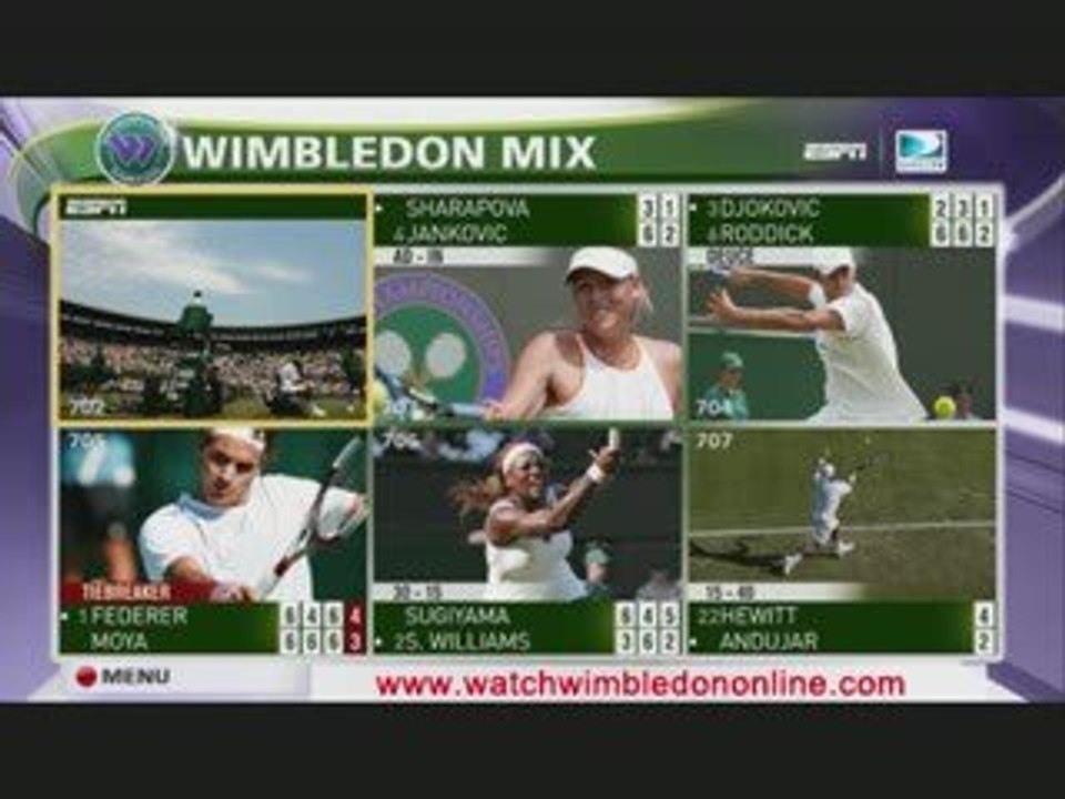 streaming wimbledon tennis online