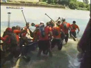 Marmen - course de F1 sur l'eau - le canot rabaska