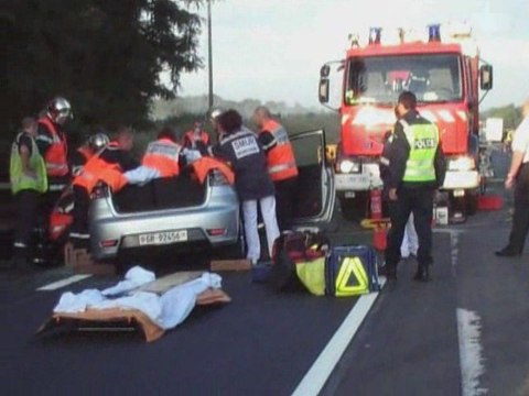 Collision PL - voituresur la RCEA (Blanzy) : un blessé grave