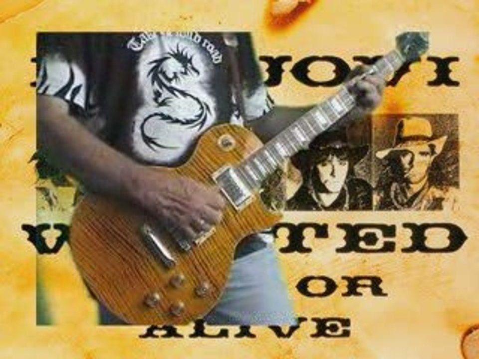 WANTED  DEAD OR ALIVE solo cover