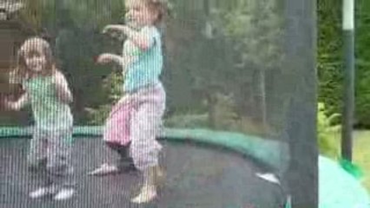 M&Ms sur un trampoline