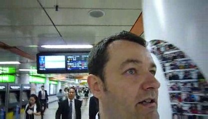 El metro en Seul, cerca de la Seul Plaza