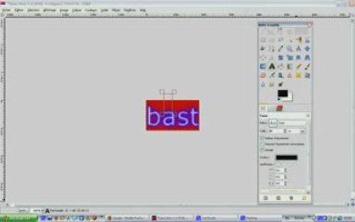 tuto effet neon sur GIMP