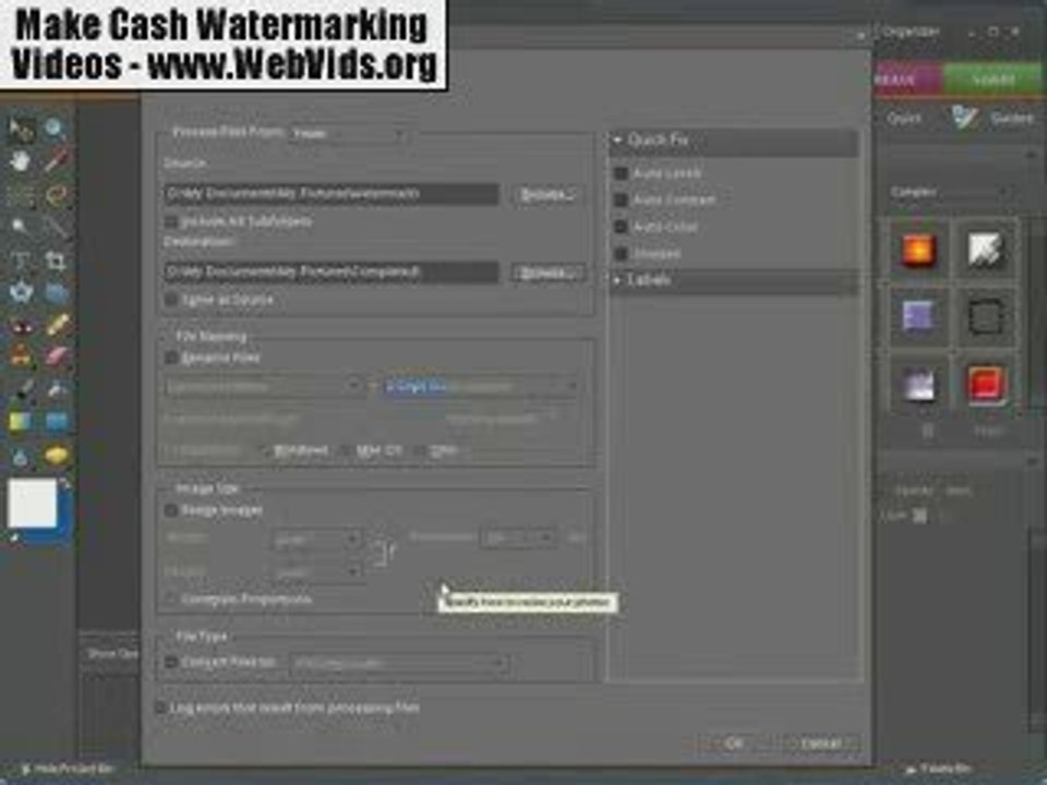 Adobe Elements 6 Batch Watermark