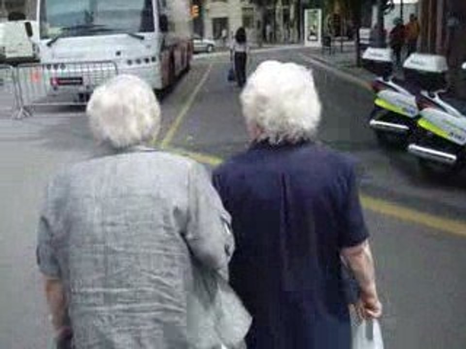Two weird old ladies in BCN