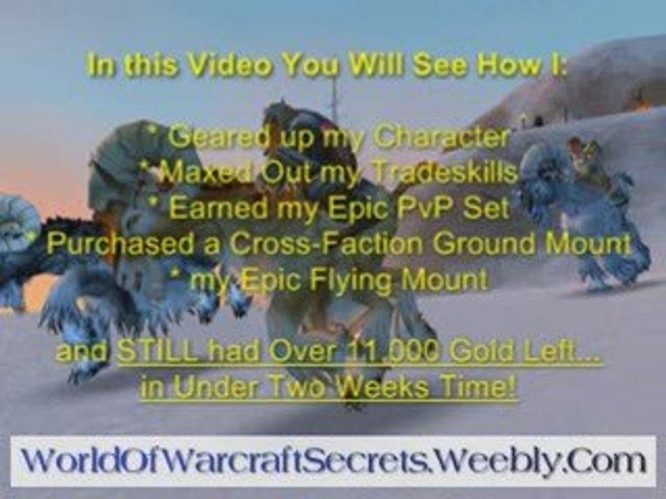 Gold Guide for Farming in Wow Warcraft