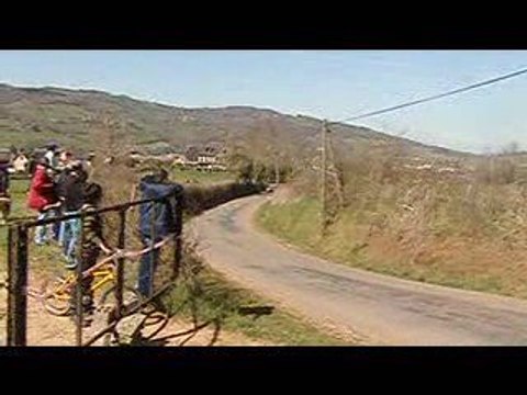 Mouysset Delagnes depart ES1 rallye de marcillac 2009