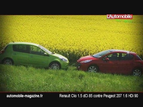 Renault Clio contre Peugeot 207