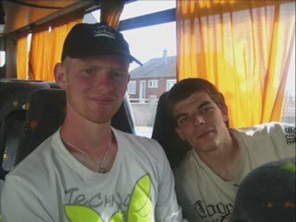 retour en bus de la plage �� la salle
