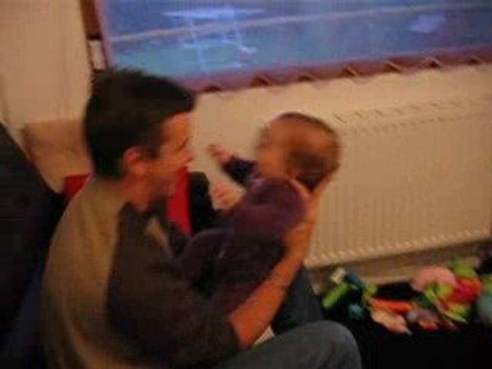 La fofolle avec papa.