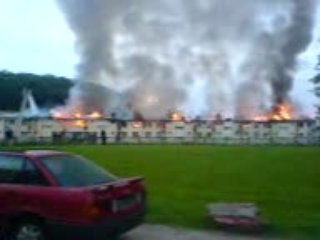 Incendie immeuble BRUYERE au parc st cyr à Elbeuf