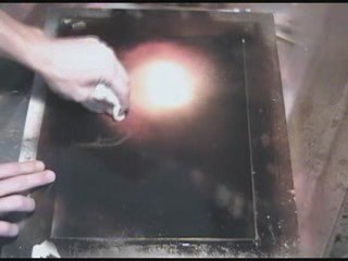 Spray Painting Trees -Pallet knife highlights