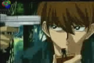 Yu-Gi-Oh scéne coupé Kemo met un fusil sur la tête de Kaiba