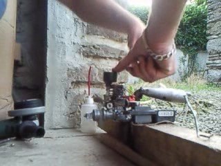 test moteur avec helice d avion