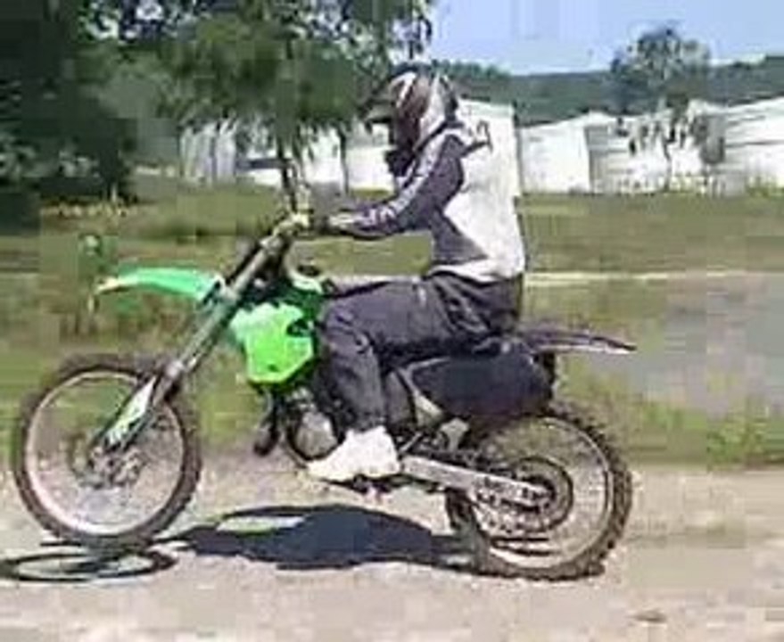 En Kx 125, au terrain