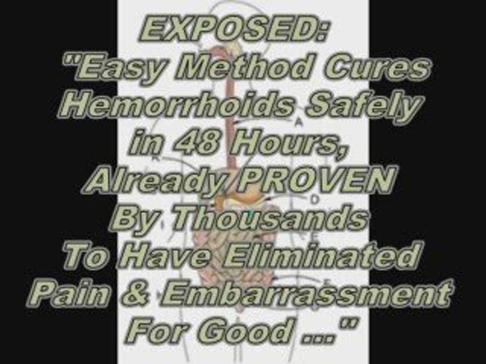 How to cure cure hemorrhoids