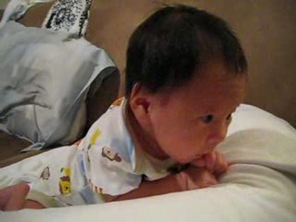 Tummy time at 5 weeks