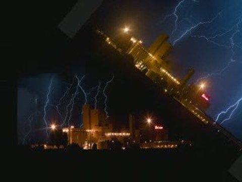 Lightning Storm Over Anheuser Busch Budweiser Brewery