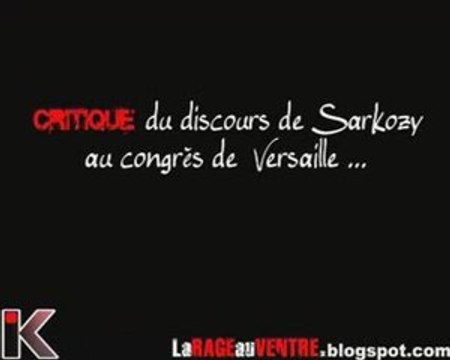 Critique du discours de Sarkozy au congrès de Versaille...