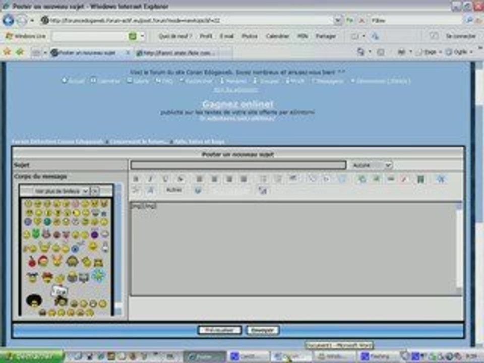 Tutos pour mettre des images d'internet sur un message